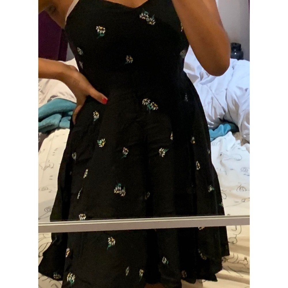 Old Navy Floral Sweetheart Neck Mini Dress